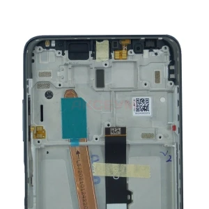 Дисплей с рамкой для Xiaomi Poco X3 NFC с тачскрином (черный) - Оригинал