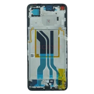 Дисплей с рамкой для Realme GT Neo 2 с тачскрином (черный) - Оригинал