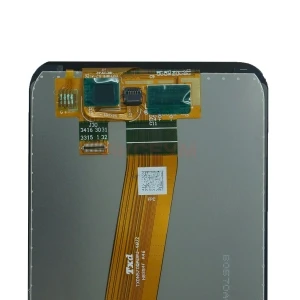 Дисплей для Samsung Galaxy A01/M01 (A015F/M015F) с тачскрином (широкий коннектор) черный - Оригинал
