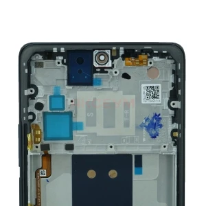 Дисплей с рамкой для Xiaomi 11T с тачскрином (черный) - Оригинал