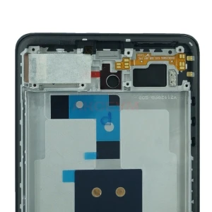 Дисплей с рамкой для Xiaomi 11T с тачскрином (черный) - Оригинал