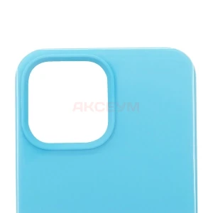 Чехол накладка для iPhone 13 Pro Max ORG Soft Touch (голубой)