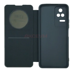 Чехол книжка для Xiaomi Poco F4 BC003 (черный)