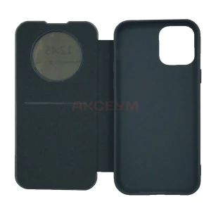 Чехол книжка для iPhone 12/12 Pro BC003 (черный)