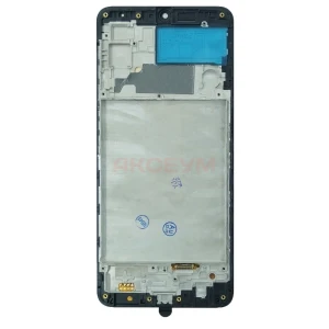 Дисплей с рамкой для Samsung Galaxy M22 (M225F) с тачскрином (черный) - OLED