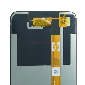 Дисплей для Realme C25s с тачскрином (черный) - Оригинал
