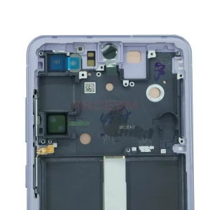 Дисплей с рамкой для Samsung Galaxy S21 FE (G990B) с тачскрином (фиолетовый) - Оригинал