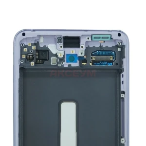 Дисплей с рамкой для Samsung Galaxy S21 FE (G990B) с тачскрином (фиолетовый) - Оригинал
