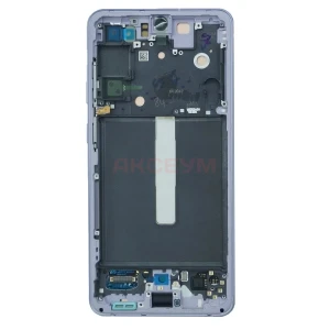 Дисплей с рамкой для Samsung Galaxy S21 FE (G990B) с тачскрином (фиолетовый) - Оригинал