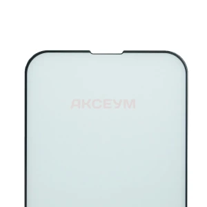 Защитное стекло для iPhone 13/13 Pro/14/16e (закалённое, полное покрытие, черное) - Матовое