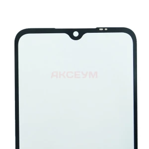 Стекло дисплея для Xiaomi Redmi 9A/9C с OCA пленкой (черное)