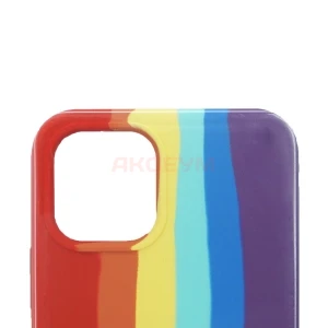 Чехол накладка для iPhone 12/12 Pro ORG Soft Touch (радужный)