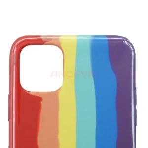 Чехол накладка для iPhone 11 Pro Max ORG Soft Touch (радужный)