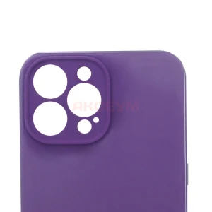 Чехол накладка для iPhone 13 Pro Max ORG Soft Touch с закрытой камерой (фиолетовый)