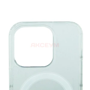 Чехол накладка для iPhone 14 Pro MagSafe SM006 (прозрачный)