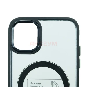 Чехол накладка для iPhone 11 MagSafe SM004 (черный)