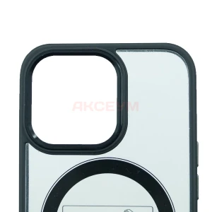 Чехол накладка для iPhone 13 Pro MagSafe SM004 (черный)