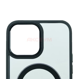 Чехол накладка для iPhone 13 Pro Max MagSafe SM004 (черный)