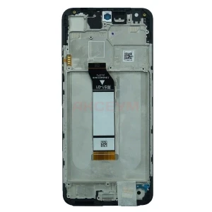 Дисплей с рамкой для Xiaomi Poco M3 Pro/Redmi Note 10T/Note 10 5G с тачскрином (черный) - Оригинал