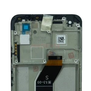 Дисплей с рамкой для Xiaomi Redmi 10 2022 с тачскрином (черный) - Оригинал