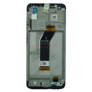 Дисплей с рамкой для Xiaomi Redmi 10 2022 с тачскрином (черный) - Оригинал