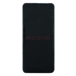 Дисплей с рамкой для Xiaomi Redmi 10 2022 с тачскрином (черный) - Оригинал