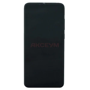 Дисплей с рамкой для Xiaomi Redmi Note 8 Pro с тачскрином (черный) - Оригинал