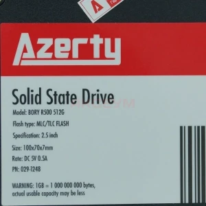 SSD накопитель 512GB Azerty Bory R500 (SATA III 2.5 NAND 3D TLC)