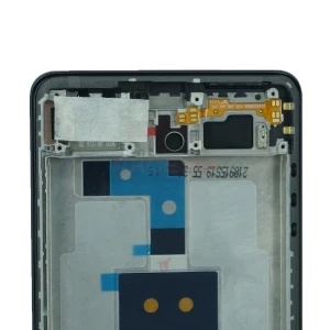 Дисплей с рамкой для Xiaomi 11T Pro с тачскрином (черный) - Оригинал