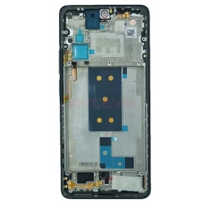 Дисплей с рамкой для Xiaomi 11T Pro с тачскрином (черный) - Оригинал