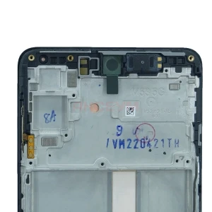 Дисплей с рамкой для Samsung Galaxy M53 5G (M536B) с тачскрином (черный) - Оригинал