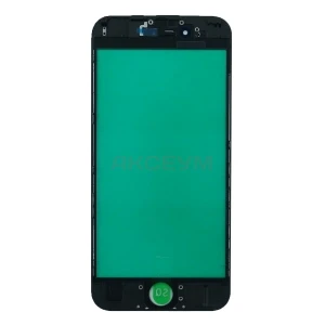 Стекло дисплея для iPhone 6s с рамкой (черное) - Оригинал