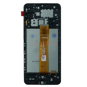Дисплей с рамкой для Samsung Galaxy A12 (A125F) с тачскрином (черный)