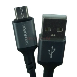 Кабель USB - MicroUSB Borofone BX83 (2.4A/силикон) черный