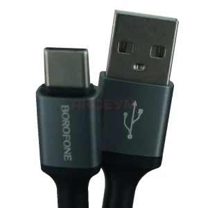 Кабель USB - Type-C Borofone BX83 (3A/силикон) черный