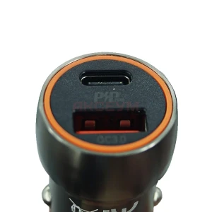 Автомобильное зарядное устройство USB/Type-C Hoco Z46A (20W PD QC 3.0) черное