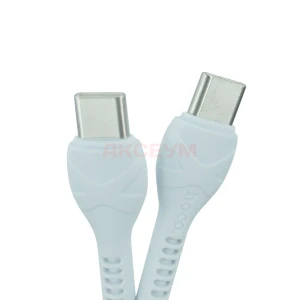Сетевая зарядка Type-C Hoco N22 (25W PD QC3.0 кабель Type-C-Type-C) белая