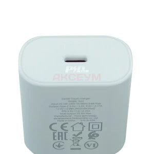 Сетевая зарядка Type-C Hoco N22 (25W PD QC3.0 кабель Type-C-Type-C) белая