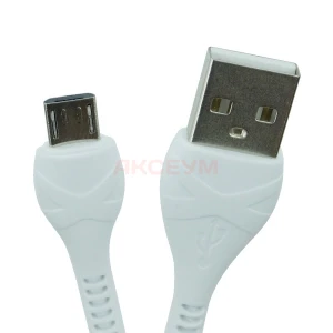 Сетевая зарядка Hoco C98A (18W/QС3.0/кабель MicroUSB) белая