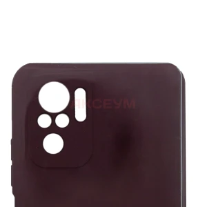Чехол накладка для Xiaomi Redmi Note 10/10S Activ Full Original Design (бордовый)