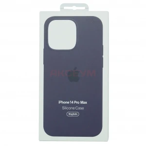 Чехол накладка для iPhone 14 Pro MagSafe Silicone с анимацией (аметист)