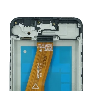 Дисплей с рамкой для Samsung Galaxy A02s (A025F) с тачскрином (черный) - Оригинал REF