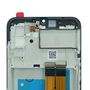 Дисплей с рамкой для Samsung Galaxy A02s (A025F) с тачскрином (черный) - Оригинал REF