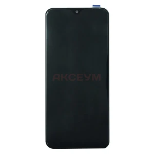 Дисплей с рамкой для Samsung Galaxy A03 Core (A032F) с тачскрином (черный) - Оригинал REF