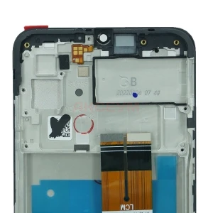Дисплей с рамкой для Samsung Galaxy A03 (A035F) с тачскрином (черный) - Оригинал REF
