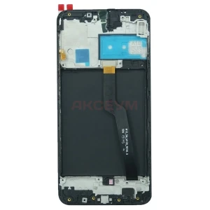 Дисплей с рамкой для Samsung Galaxy A10 (A105F) с тачскрином (черный) - Оригинал REF