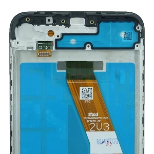Дисплей с рамкой для Samsung Galaxy A11 (A115F) с тачскрином (черный) - Оригинал REF