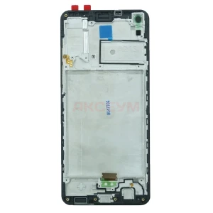 Дисплей с рамкой для Samsung Galaxy A21s (A217F) с тачскрином (черный) - Оригинал REF