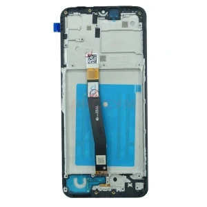 Дисплей с рамкой для Samsung Galaxy A22s 5G (A226B) с тачскрином (черный) - Оригинал REF