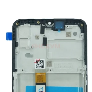 Дисплей с рамкой для Samsung Galaxy A22s 5G (A226B) с тачскрином (черный) - Оригинал REF